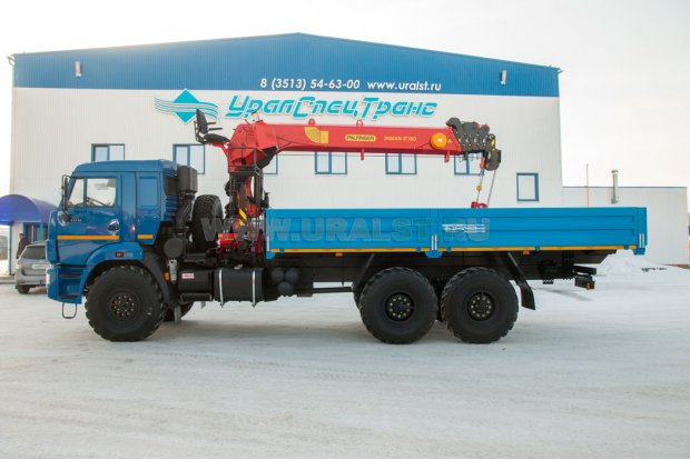 Бортовой с КМУ ИТ-150 (тросовый) УСТ 5453 Камаз 43118 сп.м