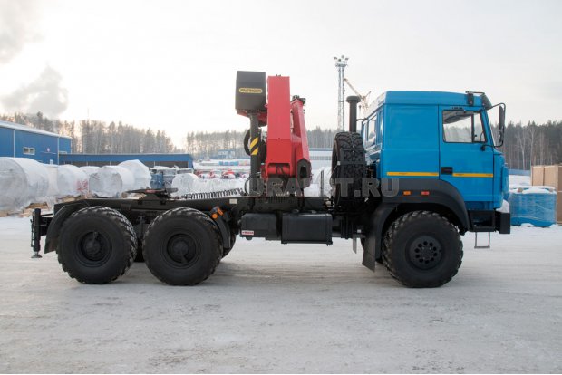 Седельный тягач с КМУ ИМ-320-05 УСТ 5453 Урал 44202-82Е5