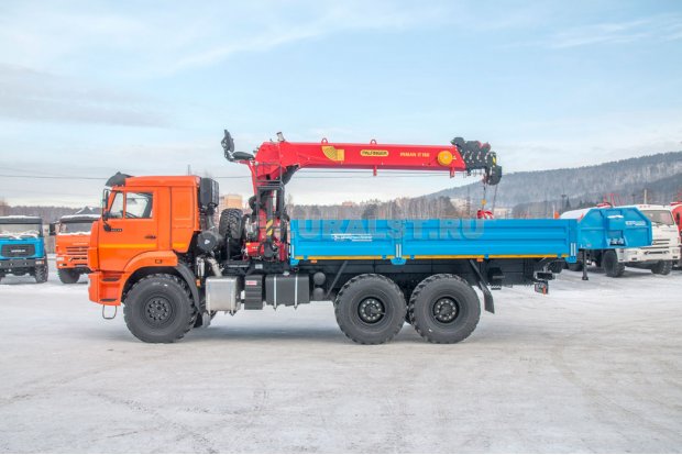 Бортовой с КМУ ИТ-150 (тросовый) УСТ 5453 Камаз 43118