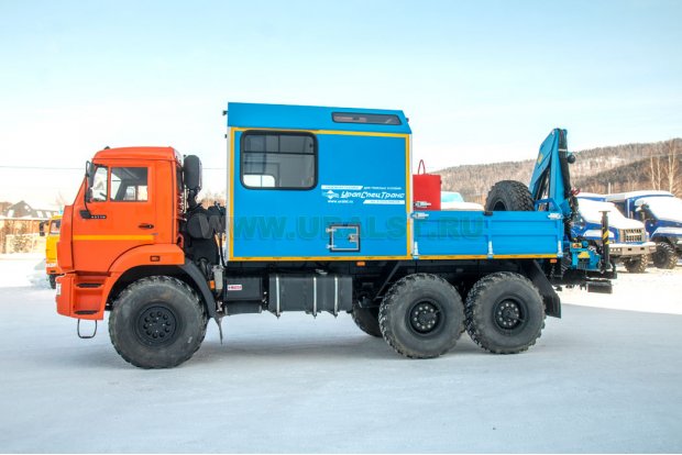 Камаз АРОК 43118 с краном-манипулятором ИМ-55