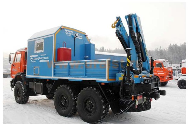 Агрегат наземного ремонта водоводов Камаз 43118 с КМУ ИМ-95