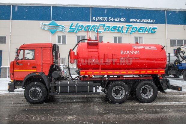 Автоцистерна вакуумная МВ-10 КО УСТ-5453 на шасси Камаз 65115