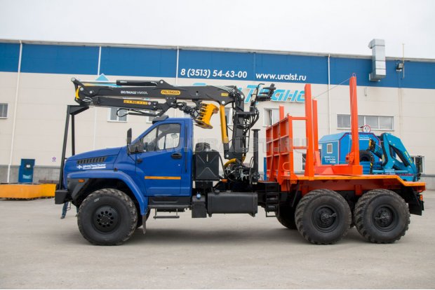 Лесовоз с манипулятором VM10L УСТ 5453 Урал NEXT 4320-74Е5