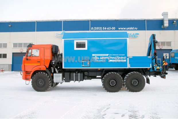 ПАРМ с КМУ ИМ-55 УСТ 5453 Камаз 43118 сп.м