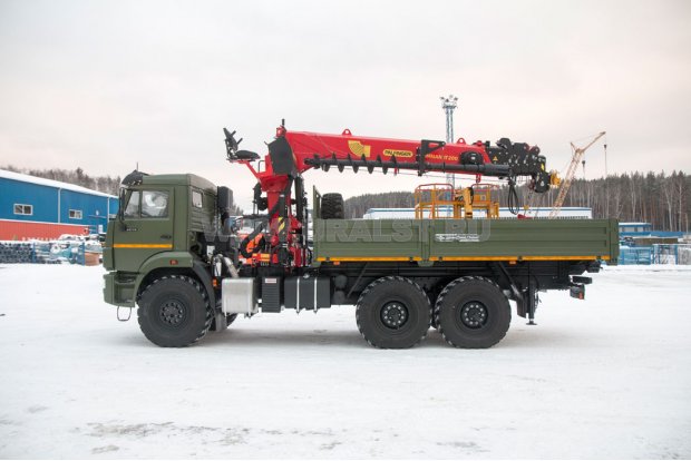 Бортовой с КМУ ИТ-200 (тросовый, люлька, бур) УСТ 5453 Камаз 43118