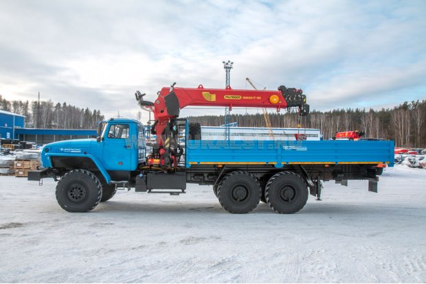 Бортовой с КМУ ИТ-180 (тросовый) УСТ 5453 Урал 4320-1951-60