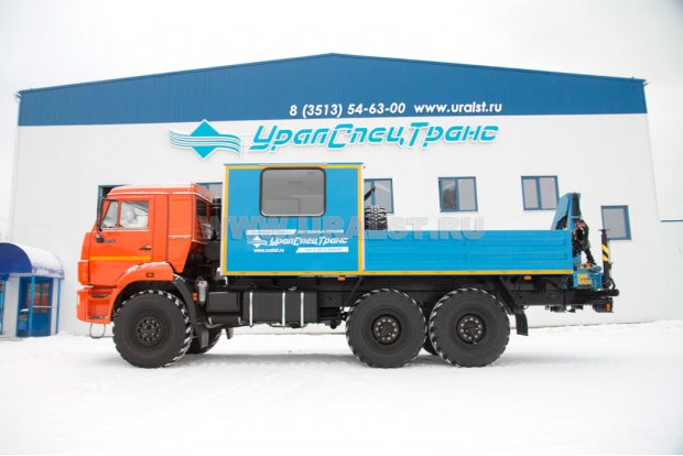 ГПА 6+2 откр. с КМУ ИМ-55 УСТ 5453 Камаз 43118, сп. место