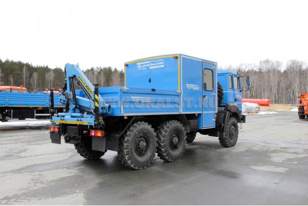 ГПА 6+2 откр. с КМУ ИМ-25 УСТ 5453 Урал 4320-4151-79 бескап.