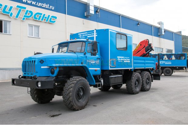ГПА открытый кузов Урал 4320-60М с КМУ Palfinger PK-15500 УСТ-5453