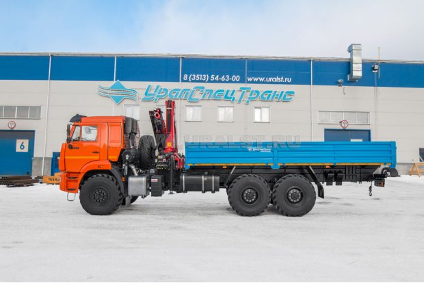 Бортовой с КМУ PK-15500А УСТ 5453 Камаз 43118, сп.м