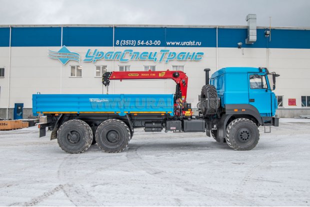 Бортовой с КМУ ИТ-80 (тросовый) УСТ 5453 Урал 4320-4971-80 сп.м