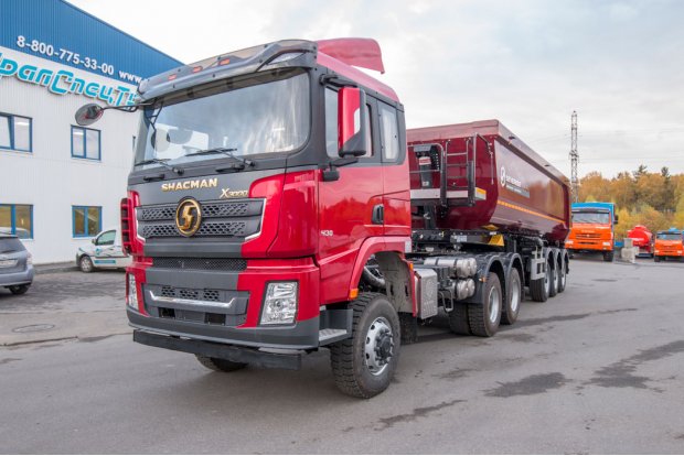 Седельный тягач SHACMAN SX42586V385 + Полуприцеп самосвал ППС 34-32Л BPW SEVEREST