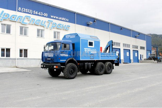 Агрегат наземного ремонта водоводов Камаз 43118 с КМУ ИМ-55