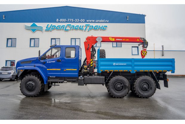 Бортовой автомобиль с КМУ ИТ 120 (тросовый) УСТ 5453 Урал NEXT 4320-6981-72