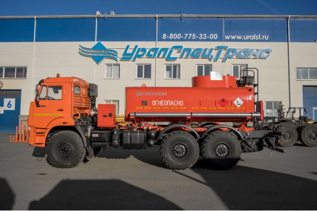 Автотопливозаправщик (насос, счетчик, пистолет) АТЗ-10Б УСТ 5453 Камаз 43118 ДОПОГ, УВЭОС