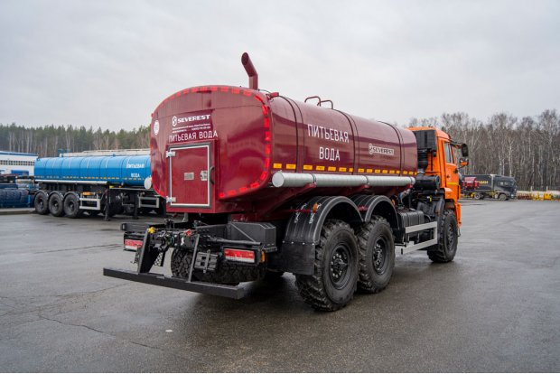 Автоцистерна для воды АЦПТ-10НО УСТ 5453 Камаз 43118 насос, обогрев