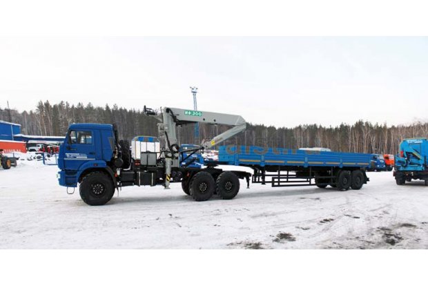 Седельный тягач с КМУ ИФ-300 УСТ 5453 Камаз 43118, сп.м