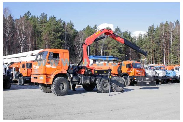 Седельный тягач с КМУ PK-18500А УСТ 5453 Камаз 53504 (44108) сп.м