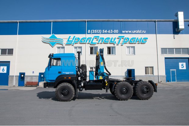 Седельный тягач с КМУ ИМ-150N УСТ 5453 Урал 44202-82Е5