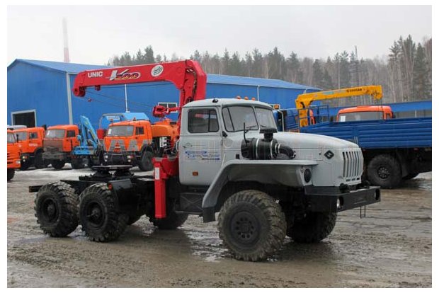 Седельный тягач с КМУ UNIC 503 УСТ 5453 Урал 44202-60Е5