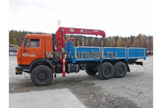 Бортовой с КМУ UNIC UR-V505 УСТ 5453 Камаз 43118