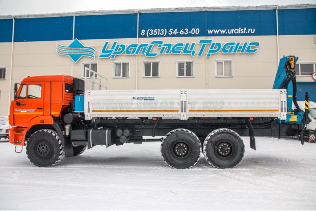 Бортовой автомобиль Камаз с КМУ ИМ-95