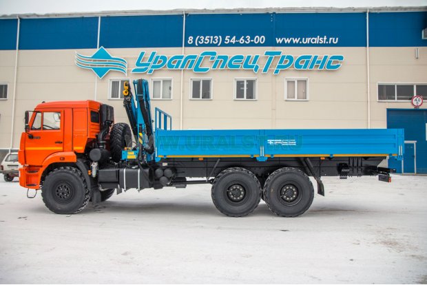 Бортовой автомобиль Камаз с КМУ ИМ-95