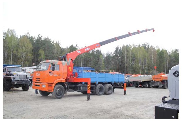 Бортовой с КМУ KS-1256G-II УСТ 5453 Камаз 65115-50