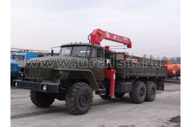 Бортовой с КМУ UNIC UR-V503 (тросовый) УСТ 5453 Урал 4320-1951-60