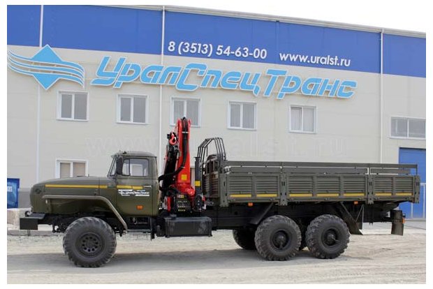 Бортовой с КМУ PK-18500А УСТ 5453 Урал 4320-1951-60