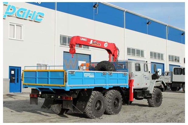 Бортовой с КМУ UNIC UR-V503 Урал 4320-60Е5