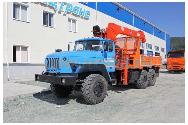 Лесовоз бортовой с Kanglim KS-1256G-II УСТ 54538E Урал 4320