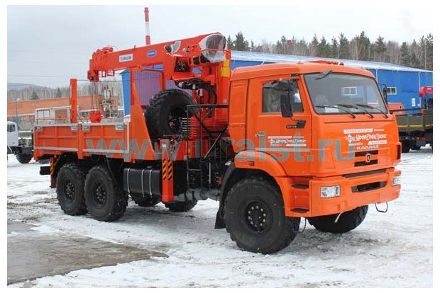 Бортовой лесовоз с КМУ KS-1256G-II УСТ 54531 Камаз 43118