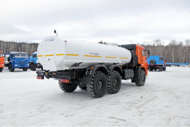 АЦПТ-9,5 с насосом, обогрев насоса от выхлопных газов, Камаз 43118, сп.м.