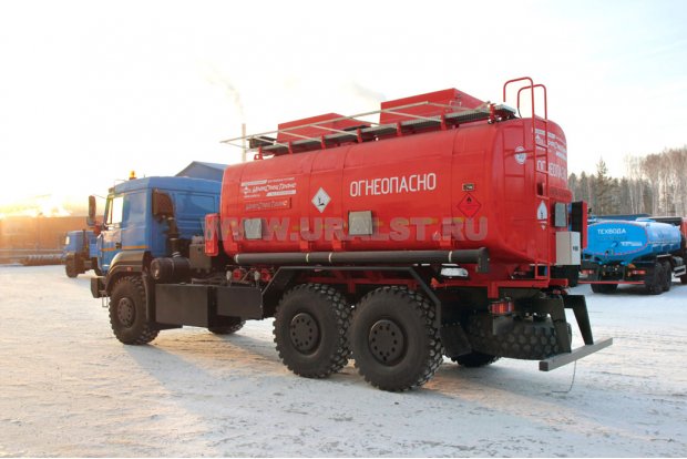 Автоцистерна бензовоз АЦ-20-2 УСТ 5453 Урал-63701К-1951 доработка под ДОПОГ