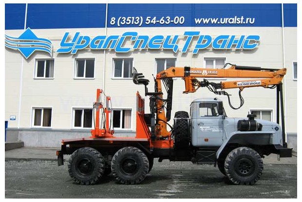 Лесовоз с ГМ СФ-65С Урал 55571