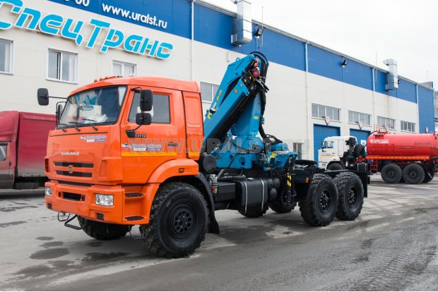 Седельный тягач с КМУ ИМ-240 УСТ 5453 Камаз 43118