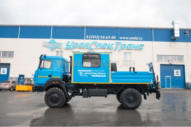 ГПА 6+2 мест открытый кузов Урал 43206-81Е5 с КМУ ИМ-20 УСТ-5453