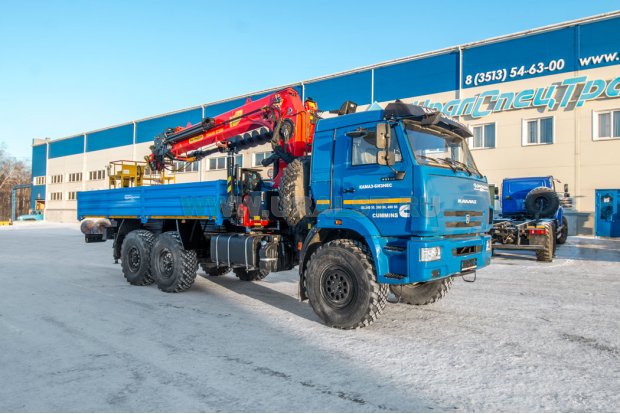 Бортовой с КМУ ИТ-200 (тросовый, люлька, бур) УСТ 5453 Камаз 43118 RR сп.м