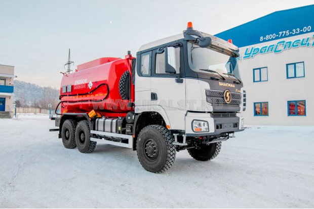 Автотопливозаправщик АТЗ-17-2 два отсека, УВТ-40, SHACMAN (ШАКМАН) SX32586T385 6х6, 315/80R22,5, КБ 3775мм