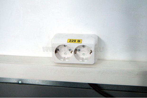 Розетки для подключения потребителей 220V
