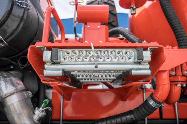 Выдвижная лестница в транспортном положении