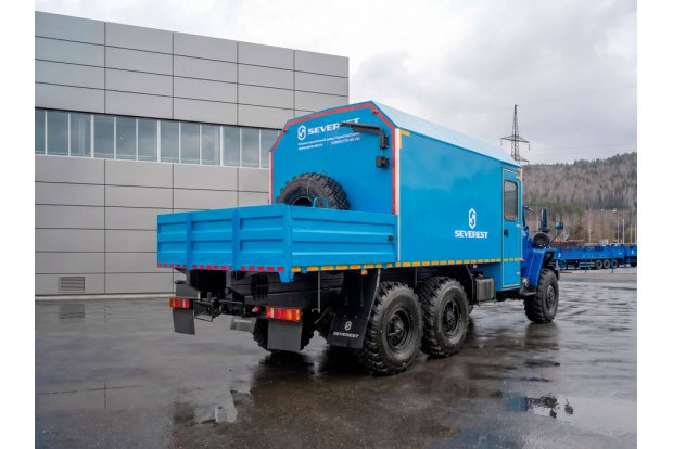 Автофургон ТБМ с КМУ ИМ-55Урал 4320