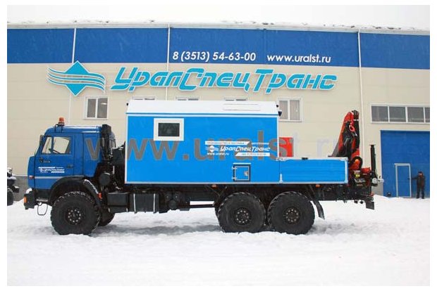 Фургон Камаз ПАРМ с краном-манипулятором Palfinger PK-15500
