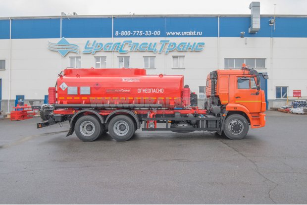 Автоцистерна для ГСМ АЦ-15-2 УСТ 5453 Камаз 65115-50 доработка под ДОПОГ