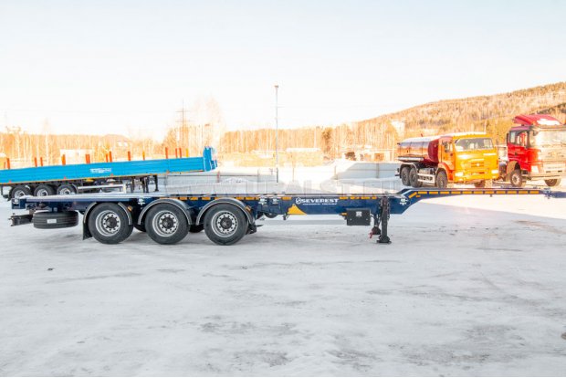 Полуприцеп контейнеровоз ППК 32-32Л-12 SEVEREST высота ССУ 1100 мм, универсальный, дисковые тормоза