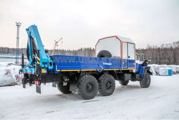 Передвижная авторемонтная мастерская (ПАРМ) УСТ-54534 на шасси Урал 4320-60 с КМУ ИМ-95