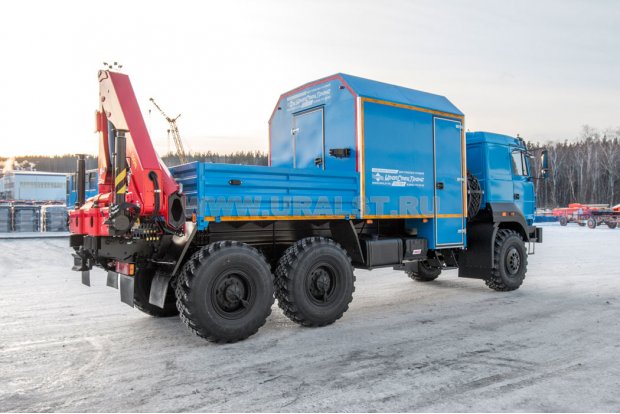 Автофургон АРОК с КМУ ИМ-150N УСТ 5453 Урал 4320-82, сп.м