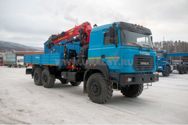  Бортовой с КМУ ИТ-200 (тросовый с буром) УСТ 5453 Урал 4320-80Е5