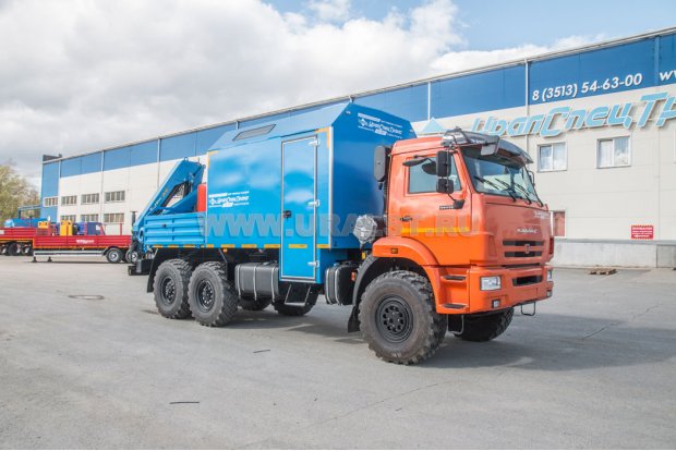 Автофургон АРОК с КМУ ИМ-95 УСТ 5453АВ-19 Камаз 43118-50